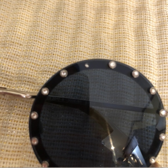 VALENTINO blue studded round sunglasses main image 8